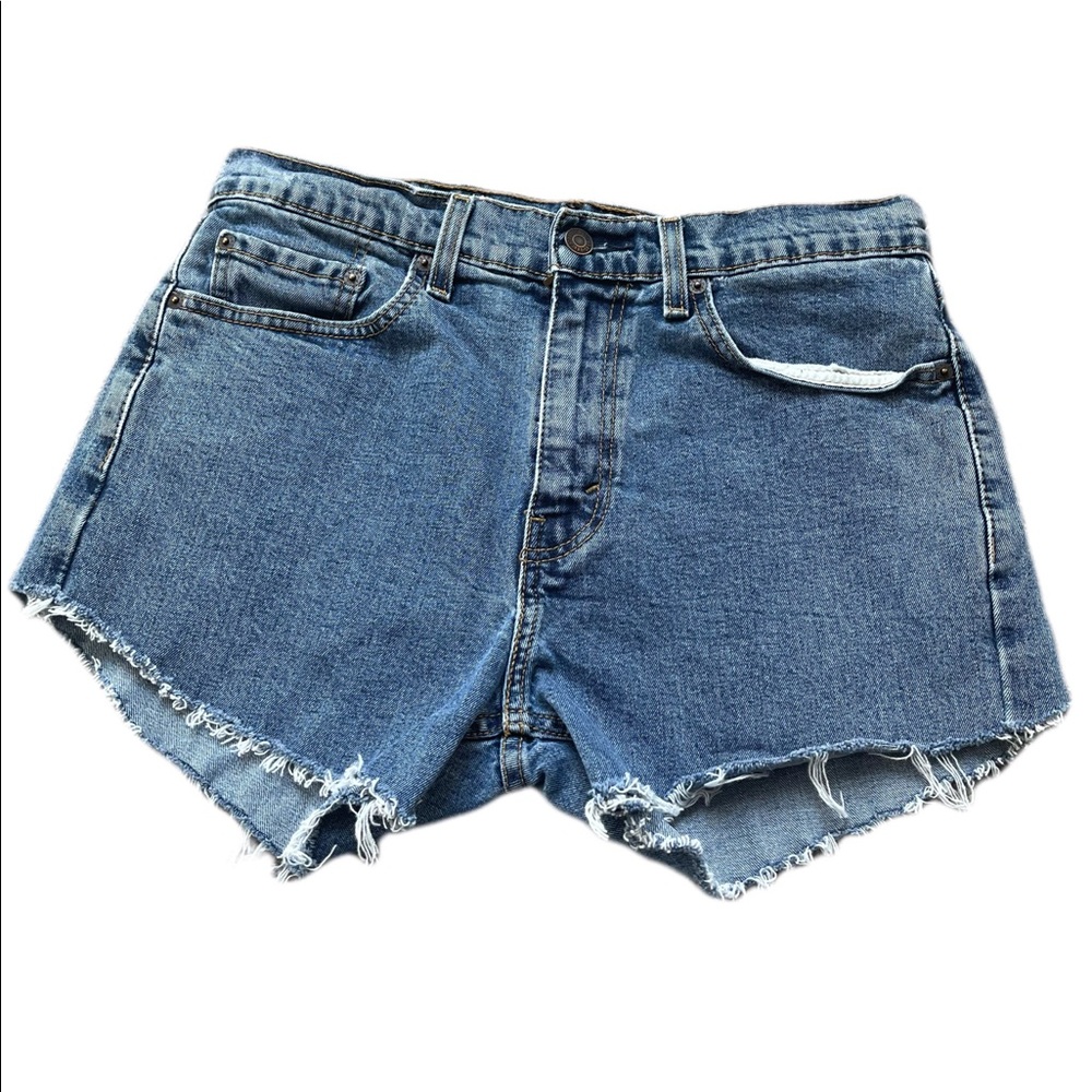 LEVI’S 505 Denim Cut Off Shorts  #4